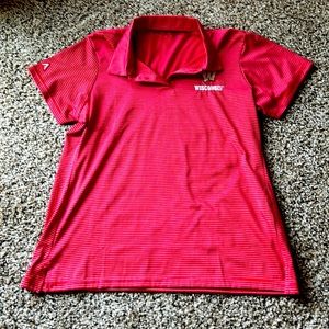 Antigua women’s Wisconsin golf shirt. Large.